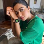 Rashmika Mandanna Instagram - My new boAt smartwatch matches all my unique characters and it has got a unique character itself⌚️😚 @boat.nirvana #partnership