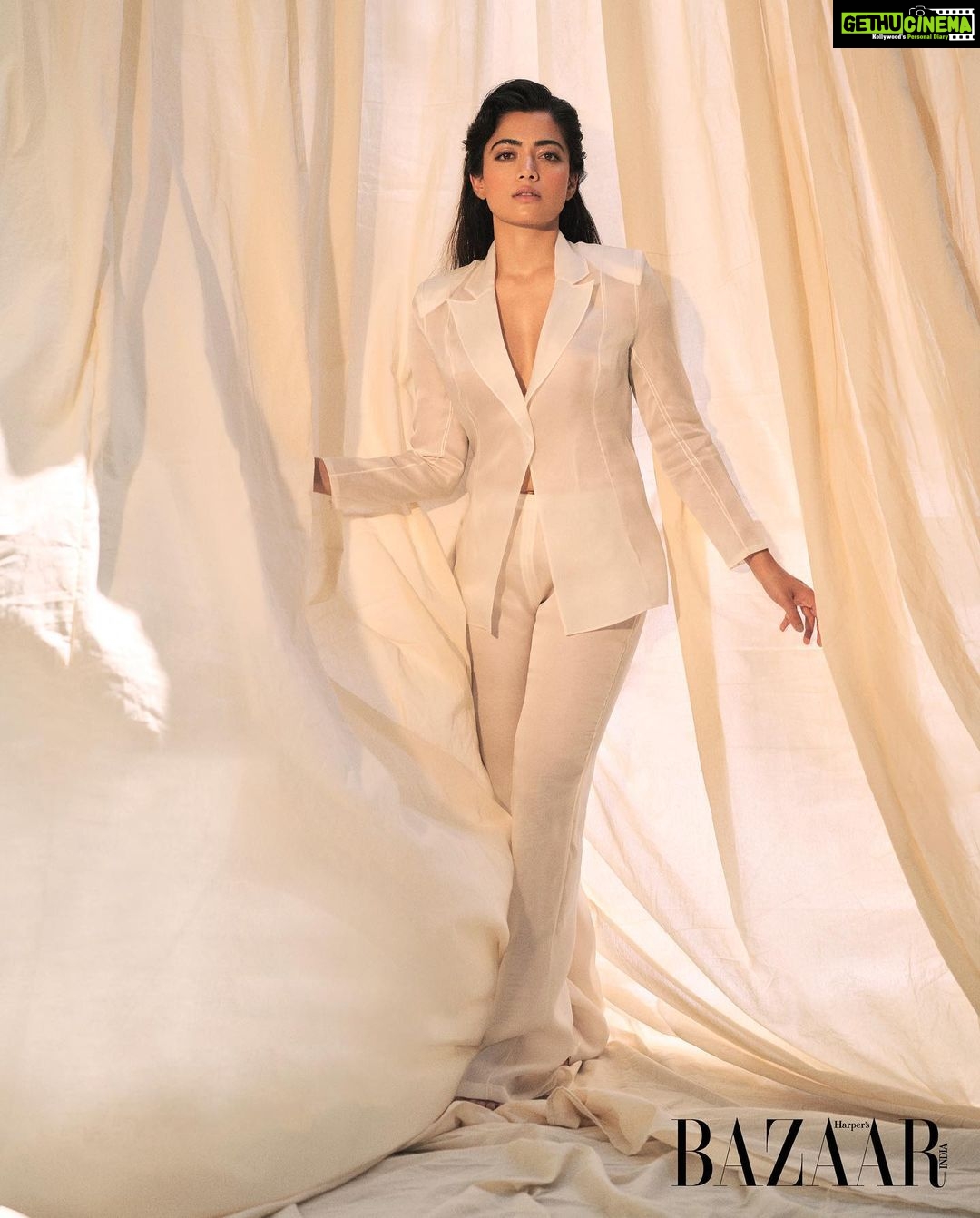 Rashmika Mandanna Instagram - Harpers bazaar 🤍