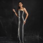 Rashmika Mandanna Instagram - This is what I wore for #BollywoodHungama awards.. was it ok? 🐒🖤🤍 @davidkoma @davidkomalondon