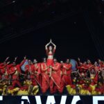 Rashmika Mandanna Instagram - Grown up performing on stage for school cultural events and am still living that life.. love it! Love the feel of performing on stage.. the lil girl in me is the happiest….❤️❤️ Watch me perform tonight on Zee! 🥰 @zeecinema @zeetv #ZCA2023 #FirstOnTv #MarutiSuzukiArenaZCA #AlagLevel
