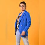 Rati Pandey Instagram - Sequence 2❤ . . #bossladymindset #nothingofficial #womeninbusiness #womenswear #mondayblues💙 #instapictures #ratipandey #blazers #fusion 📸 @ashish_ojha_photography 💄 @santosh.mahapure_makeup_artist 💇‍♀️ @jayshreethakkarhairartist 🧥 @ikichic_official 👖 @diesel 🧣 @akansha.27 @tiara_gal