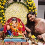 Rati Pandey Instagram – Ganpati bappa moriya,agley baras tu jaldi aa🙏
.
.
.
 #ganeshchaturthi2022 #gratitudeattitude #ratipandey #thankyoubappa