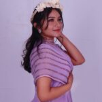 Raveena Daha Instagram – இதழின் ஒரு ஓரம் சிறிதாய் அன்பே💜 

Beautiful costume by @tweety_threads 😘
Studio @sixer_studios 🖤 

#raveena #raveenadaha #RD