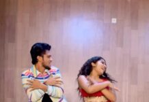 Raveena Daha Instagram - #sollamale On the recent trending mix 🥳 By my gurunadhar @iamsandy_off ❤️ With my chellaakuttyy @im_raveena_daha ❤️ EVP Film City