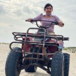 Raveena Daha Instagram – Picture-perfect, you don’t need no filter 🖤✨ 
#atvriding #ATV #beachbike