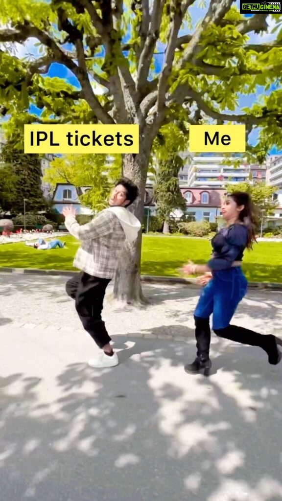 Raveena Daha Instagram - Now a days People trying to get IPL Tickets be like 👀 VC :- @tsk_actor darling❤️
