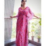 Reba Monica John Instagram - Guys!!! ProMotion madness begins for My debut Telugu movie Samajavaragamana - releasing on the 18th May ( SAVE THE DATE ) ✨ and I’m so nervous yet excited. Here’s me in my happy spaceeee 💕 Wearing this Uber fun and vibrant Kaftan by @zeelsshahofficial 💥 P.C @chandra_perumalla Hair @prakash_kasara #samajavaragamana #telugudebut #summerfilm #May18 #SaveTheDate #moviepromotions Hyderabad