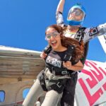 Reba Monica John Instagram - SKYDIVING-✅ When experiences teach you life lessons: To Trust and to let go ✨ For real, this adrenaline rush is unmatched. #mydubai #skydiving #adrenalinerush #unmatched #bucketlistadventures #bestexperienceever #palmdubai Skydive,dubai