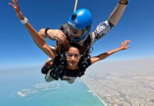 Reba Monica John Instagram - SKYDIVING-✅ When experiences teach you life lessons: To Trust and to let go ✨ For real, this adrenaline rush is unmatched. #mydubai #skydiving #adrenalinerush #unmatched #bucketlistadventures #bestexperienceever #palmdubai Skydive,dubai