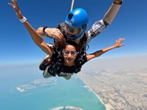 Reba Monica John Instagram - SKYDIVING-✅ When experiences teach you life lessons: To Trust and to let go ✨ For real, this adrenaline rush is unmatched. #mydubai #skydiving #adrenalinerush #unmatched #bucketlistadventures #bestexperienceever #palmdubai Skydive,dubai