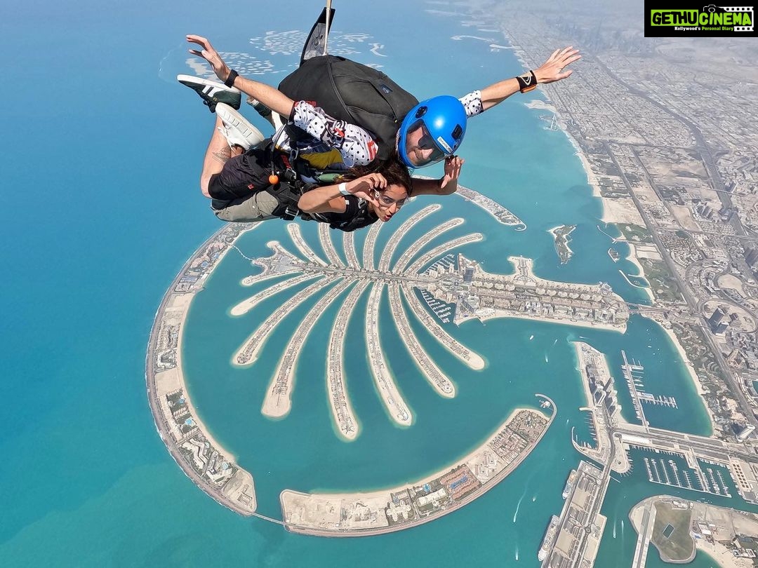 Reba Monica John Instagram - SKYDIVING-✅ When experiences teach you life lessons: To Trust and to let go ✨ For real, this adrenaline rush is unmatched. #mydubai #skydiving #adrenalinerush #unmatched #bucketlistadventures #bestexperienceever #palmdubai Skydive,dubai