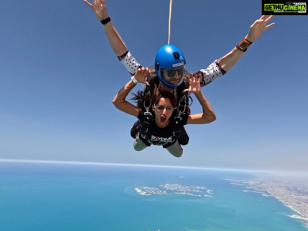 Reba Monica John Instagram - SKYDIVING-✅ When experiences teach you life lessons: To Trust and to let go ✨ For real, this adrenaline rush is unmatched. #mydubai #skydiving #adrenalinerush #unmatched #bucketlistadventures #bestexperienceever #palmdubai Skydive,dubai