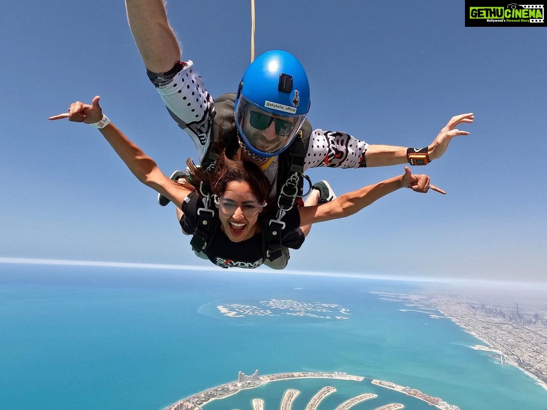 Reba Monica John Instagram - SKYDIVING-✅ When experiences teach you life lessons: To Trust and to let go ✨ For real, this adrenaline rush is unmatched. #mydubai #skydiving #adrenalinerush #unmatched #bucketlistadventures #bestexperienceever #palmdubai Skydive,dubai