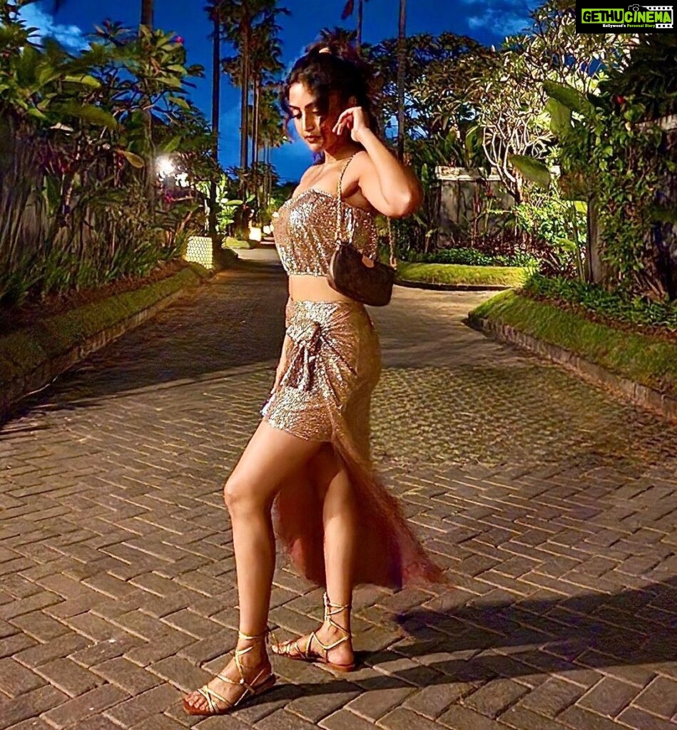 Reba Monica John Instagram - Literally bathed in dreamy Champagne gold ✨ #balilife #anniversarycelebration Bali, Indonesia