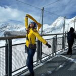 Reba Monica John Instagram - Had some special filmy moments in Switzerland 💕🥹 best time ever with the best tribe-Familia ✨ #europetravel #lifethroughthelens #swissmountains #breathtaking #wanderlust #jungfraujoch🇨🇭 Jungfrau - Switzerland