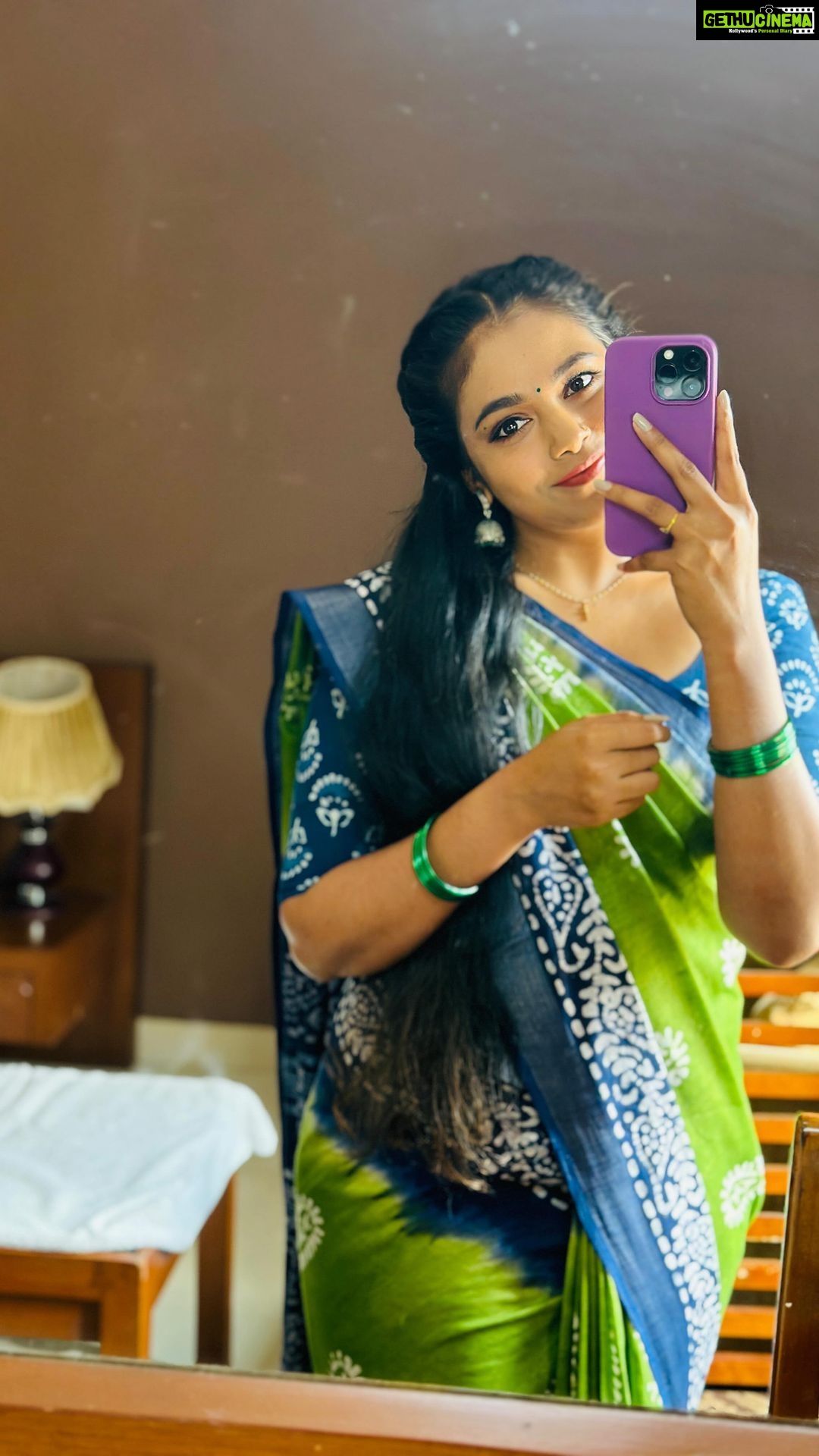 Rebecca Santhosh Instagram - Pooja 💕 . . . #kaliveeduonsuryatv