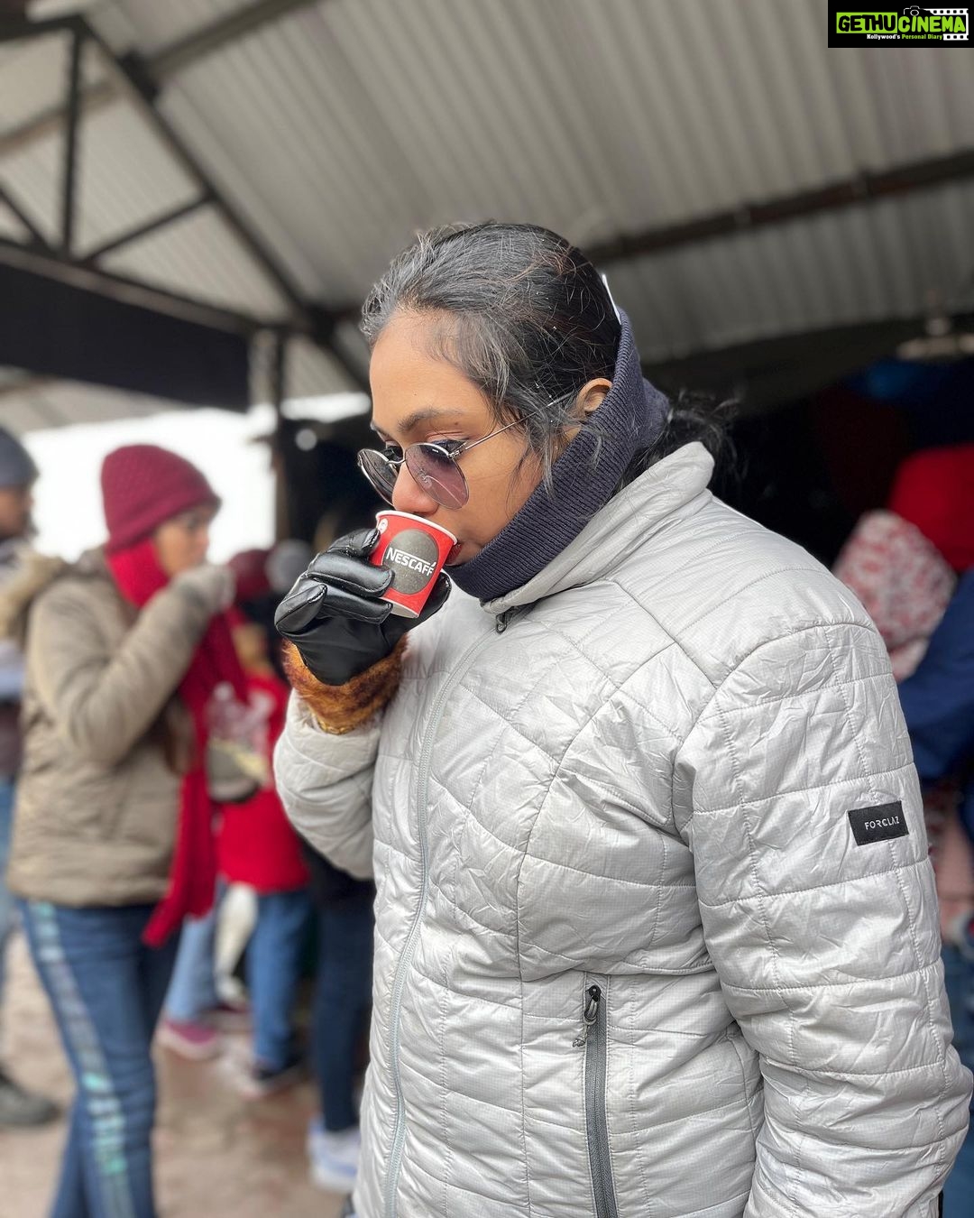 Rebecca Santhosh Instagram - Ice dump 🥶 Sikkim