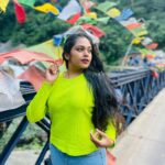 Rebecca Santhosh Instagram - Photo dump day 2 💚 . . @4846_santhosh . . Other side : @sreejithvijayanofficial Lachen, Sikkim