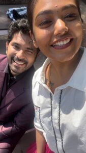 Rebecca Santhosh Instagram - Jeevya Reunited for @chamak_by_becca 🥰😍❤️

#bestie #jeevya #photoshoot