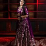 Rebecca Santhosh Instagram - A wedding dress is both an intimate and personal for a woman- it must reflect the personality and style of the bride . ✨ . . . Pure Banarasi lehanga. Dm @chamak_by_becca for more details . . . MUH :@blushingtone_by_veenavineeth Orenaments: @suhana_art_and_jewels Vc & pc : @jithuthampifm @travancoreads
