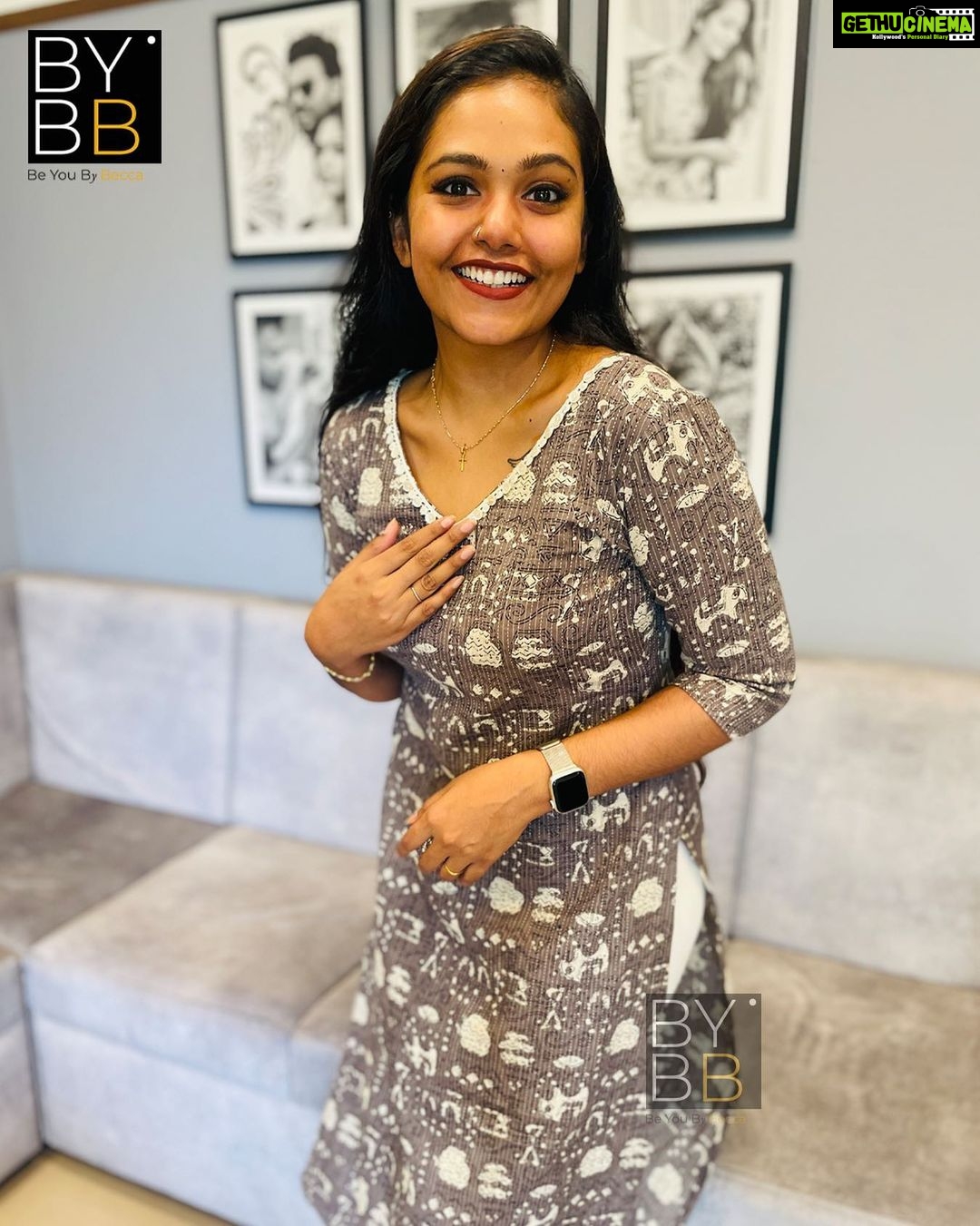 Rebecca Santhosh Instagram - Inhale fashion exhale style ✨ . . Price : 899/- + shipping Material: katha cotton Dm for more details . . #bybbecca #getbeccafied #fashion #style