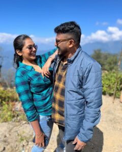 Rebecca Santhosh Instagram - നീല ചിത്രം 🦋
.
.
.
#betterhalf #sikkimdays