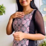 Rebecca Santhosh Instagram - Ajrakh season 🔥 . . Price : 1200/- + shipping Material : cotton and Georgette included lining . . Dm for size chart . . #beccafied #bybbecca #casualwears #beyoubybecca