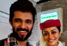 Reenu Mathews Instagram - Happywaala Birthday to one of the most humble & sweetest person I have flown @thedeverakonda 🩷😍 . . #hbdvijaydeverakonda #fangirl
