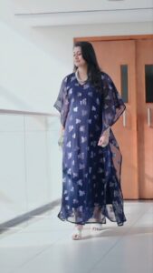 Reenu Mathews Instagram - Kaftan season is here💙🧿
In love with this lovely kaftan @resha_by_rehana_shana 
📸 @vibethinks 

#kaftanseason
#reelswithreenu 
#kaftanlovers 
#lifeindubai
#dubaiinfluencer 
#reenumathews