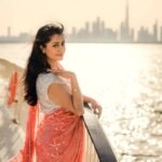 Reenu Mathews Instagram - I loved it. I draped it. I clicked pics. . . #sareelove #sareelover #sixyardsofelegance #mydubaiwithlove #dubaicreekharbour #dubaiinfluencer #reenumathews Dubai Creek Harbour