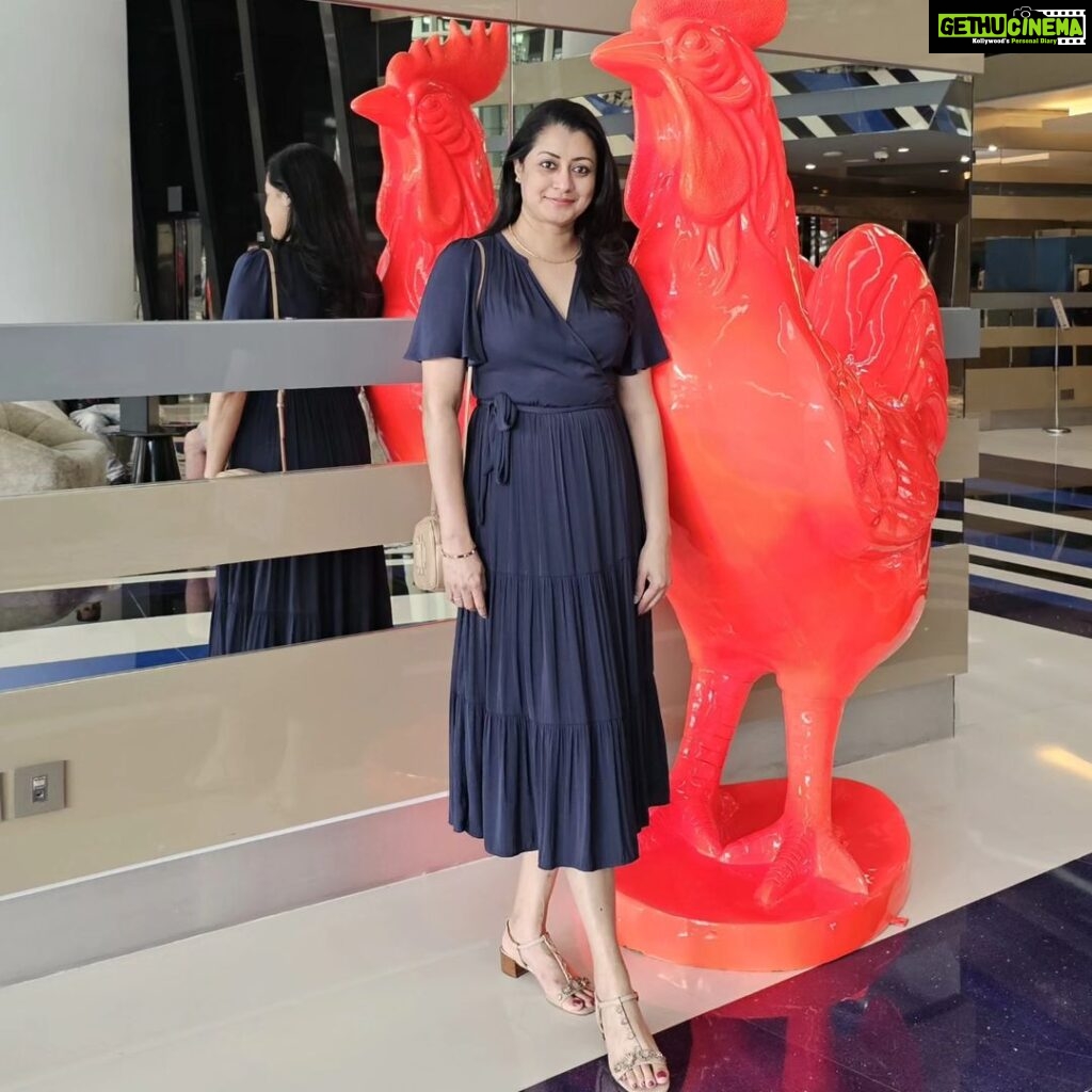 Reenu Mathews Instagram - Chic Chicken😉 . . #reenumathews #lifestyleblogdubai #lifeindubai V Hotel Dubai