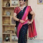 Rekha Krishnappa Instagram – For the beautiful combination of colours… ❤️ 

#trending #sareelover #goodsarees #sareefashion #sareecollection #sareedraping Chennai, India