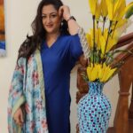 Rekha Krishnappa Instagram - Love with the blues 💙 💙 #kalingertv #loveforblue