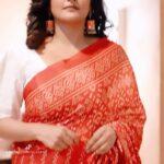 Remya Nambeesan Instagram – @ameensabil @jo_makeup_artist #feelitreelit #reelitfeelit #reels #reelsinstagram #sari #sarilove jhumkas @yoursethnically