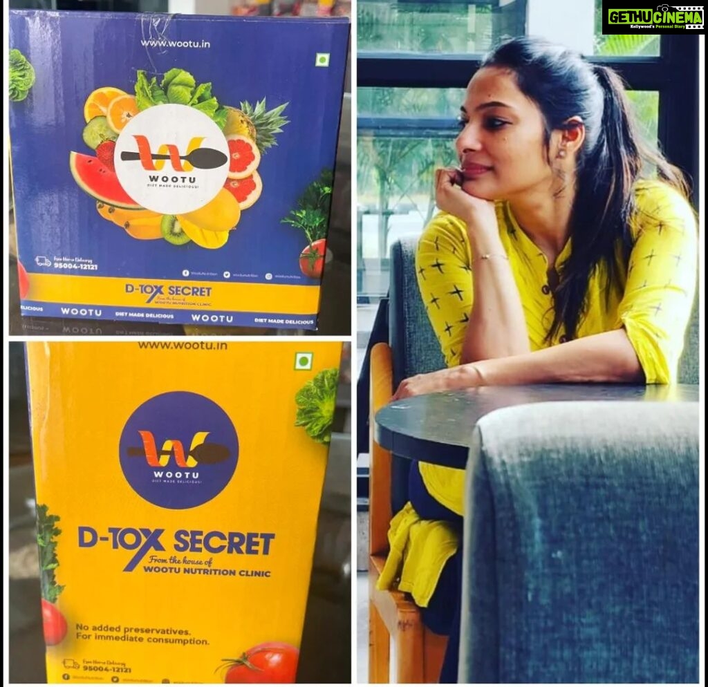 Rethika Srinivas Instagram - @actressrethika Healthy Detox day with @wootu.nutrition . After a long schedule Rethika wanted a detox and We are very happy to send her our wootu detox secret. How many of you want her to reveal the secret and tell us what's in the box. Unboxing coming soon.. @dr_preeti_raj #wootunutrition #detox #detoxday #nutrition #nutritionist #wootudietfood #weightloss #weightlossfood #foodlover #weightlossbeforeandafter #startwithwootu #weightlossjourney #actressrithika #chennai #omr #annanagar #Porur #Tambaram Wootu Nutrition