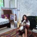 Richa Chadha Instagram – Just another day when my baby and I are spending some quality time together with the newest addition to our home- The Dyson Air Purifier.
It’s no news that the pollution levels are rising outside and no other purifier can control it better than @dyson_india #cleanair #petfriendly 
#DysonIndia#DysonHome#gifted
