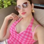 Richa Panai Instagram - Some me time by the pool!🥙💗 #piscean Dubai, UAE