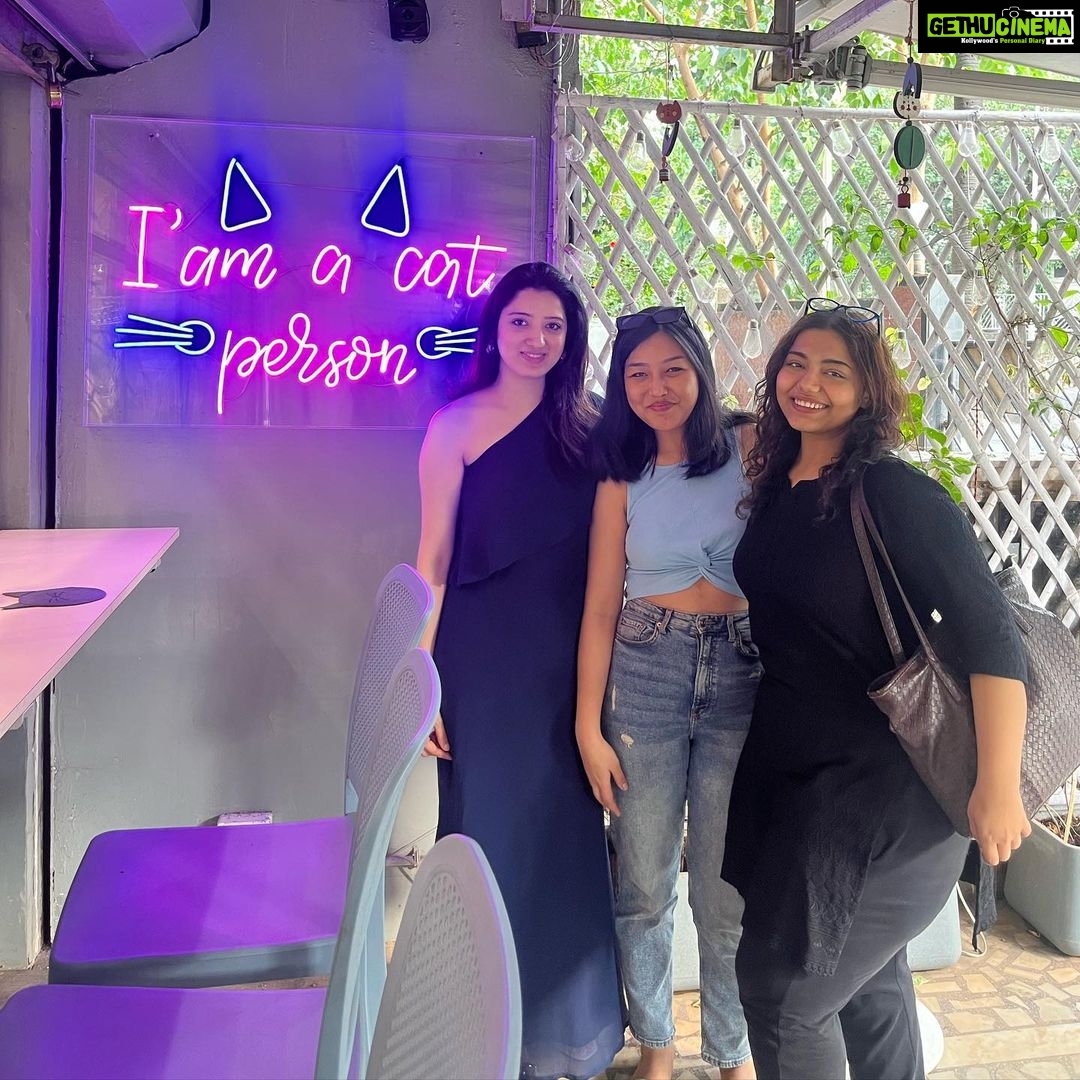 Richa Panai Instagram - The lovely team of @pinkvilla at our cafe today!😻 It was our pleasure and so much fun hosting you girls!!💕 @annalovesuh @esterzester #kitcatcafe #pinkvilla #pinkvillalifestyle KIT CAT CAFE