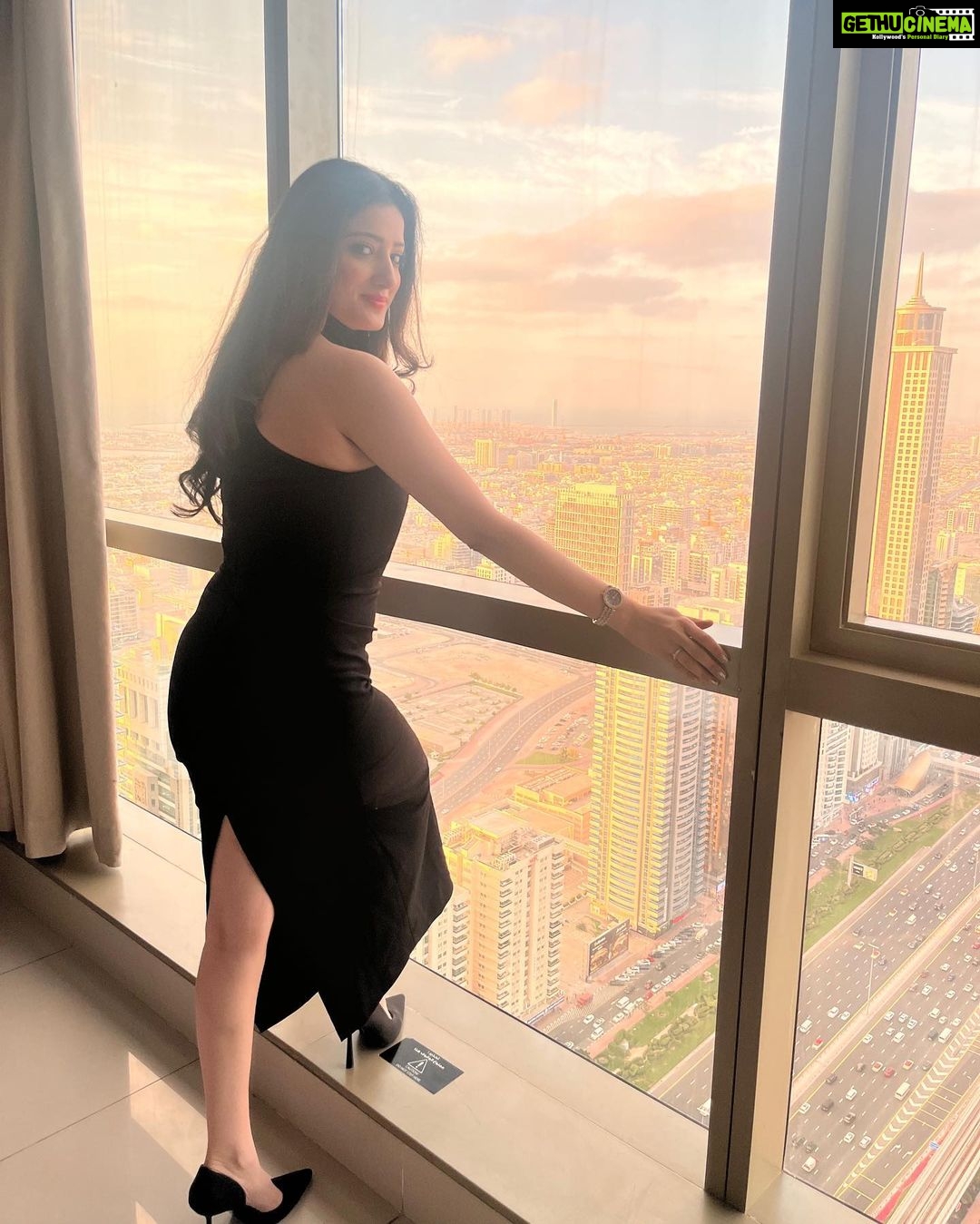 Richa Panai Instagram - Today for @bhimajewellersme store visit!🖤 Styled by @anokha_ann Dubai, United Arab Emirates