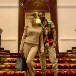 Ridheema Tiwari Instagram - Day spent well ❤️🧿🧿🧿 with hubby @jaskaransinghgandhi #hiteabuffet #tajpalace #mumbaidarshan #mumbaisealink #may1 #offdaysbelike #couplegoals #reelsinstagram Taj Palace Mumbai