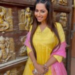 Ridheema Tiwari Instagram - Wearing sunshine today 🌞 Wearing. : @tara_c_tara #yellow #yellowishappiness #yellowstone #ridhiematiwari Ramdev Studio