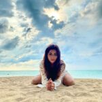 Ridheema Tiwari Instagram - Blue skies forever ♾ Cover up : @angelcroshet_swimwear Captured by : @jaskaransinghgandhi ❤️ #canvas #godscanvas #bluesky #shadesofblue #nature #godsowncountry #sunsets #sunsetcaptures #natureohotography Avani+ Khao Lak Resort