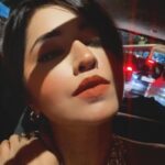 Ridheema Tiwari Instagram - Red Lips wali Date night @jaskaransinghgandhi ❤️ #anniversarymonth #junecouple #romancehot #fridaywaliselfie😁☺️😜 #lipstick #carfie #ridhiematiwari Mumbai, Maharashtra