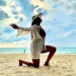 Ridheema Tiwari Instagram - Blue skies forever ♾ Cover up : @angelcroshet_swimwear Captured by : @jaskaransinghgandhi ❤️ #canvas #godscanvas #bluesky #shadesofblue #nature #godsowncountry #sunsets #sunsetcaptures #natureohotography Avani+ Khao Lak Resort