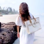 Ridheema Tiwari Instagram - A day at the BEACH 🏖 Carrying : @bustaa.in 📸 : @jaskaransinghgandhi #trendingreels #dayatthebeach #ridhiemareelsit #handcraftedbags Aswem Beach, Goa