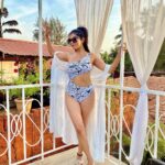 Ridheema Tiwari Instagram - Life is better in a MONOKINI @angelcroshet_swimwear #monokini #throwback #vacay The Regalia Resort