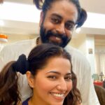 Ridheema Tiwari Instagram - Choti Choti Mastiyaa 🤪 Sunday Madness 🥰🧿🧿 With @jaskaransinghgandhi #itwaar #pagalpanti #patipatni #zarahatkezarabachke #ridhiematiwari #ponytails #jaskaransinghgandhi #sundayfunday Mumbai, Maharashtra