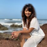 Ridheema Tiwari Instagram - Unsung Melody on my mind #sagarkinare #dayatthebeach Aswem Beach, Goa