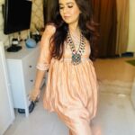 Roopal Tyagi Instagram – Shop this peach kurti set from my page now 😍 
it’s so pretty that it won’t be available for too long. Trust me 🛍️