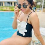 Roopal Tyagi Instagram - You’re only one swim away from a good mood 🥽 🏊‍♀️ ☀️ #summervibes #swim #swimwearindia